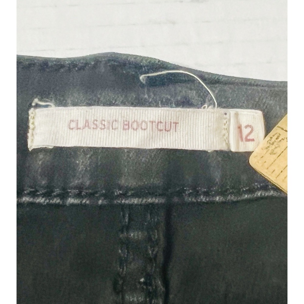 Levi's Classic Bootcut Jeans Women's 12‎ Black Biker Grunge Goth Dark Romantic - Picture 4 of 5